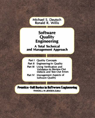 Software Quality Engineering: A Total Technical & Management Approach (Hardback)
