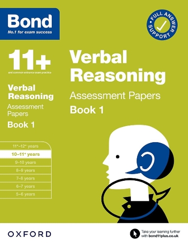 Bond 11+: Bond 11+ Verbal Reasoning Assessment Papers 10-11 years Book 1 - Bond 11+ (Paperback)