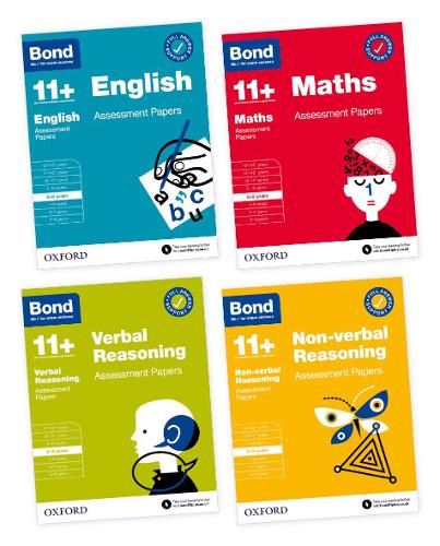 Bond 11+ Assessment Papers 8-9 years Bundle: English, Maths, Non-verbal ...
