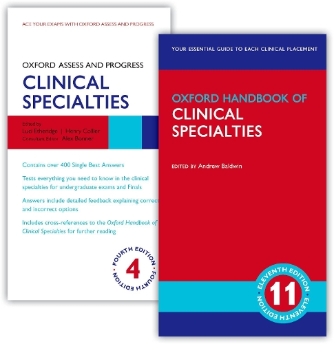 Oxford University Press Oxford Handbook Of Clinical Specialties 11e And Oxford Assess And Progress, Clinical Specialties 4e