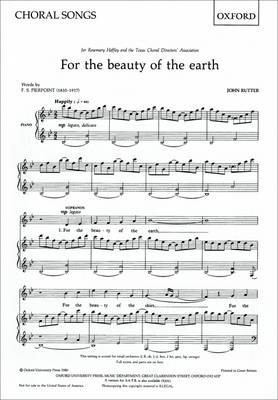 For the beauty of the earth (Sheet music)
