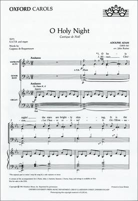 O Holy Night: Cantique de Noel (Sheet music)