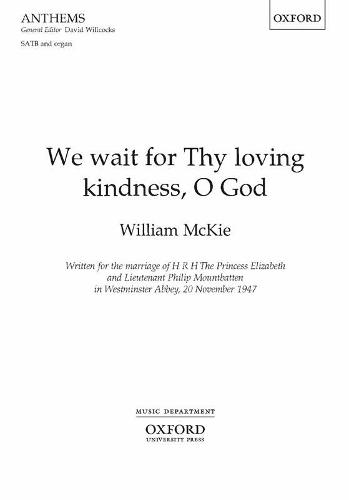 We wait for Thy loving kindness (Sheet music)