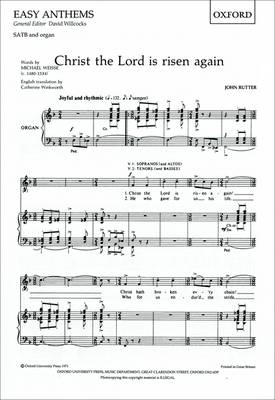 Christ the Lord is Risen Again: Vocal Score (Sheet music)