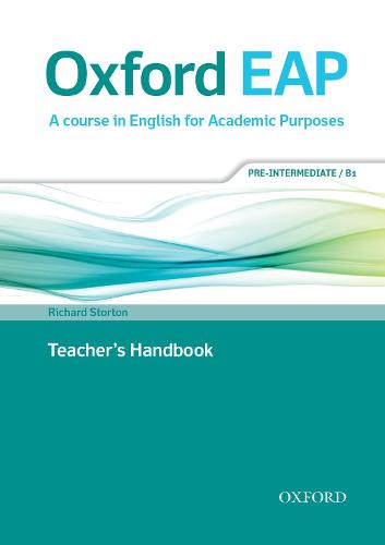 Oxford EAP: Pre-Intermediate/B1: Teacher's Book, DVD and Audio CD Pack - Oxford EAP (Multiple items)