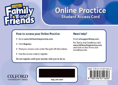Family and Friends: Level 5: Online Practice Student Access Card - Family and Friends