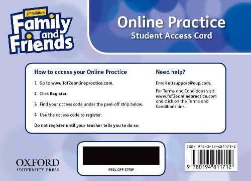 Family and Friends: Level 6: Online Practice Student Access Card - Family and Friends