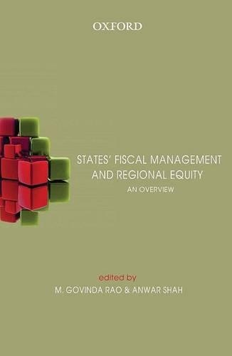States' Fiscal Management and Regional Equity: An Overview (Hardback)