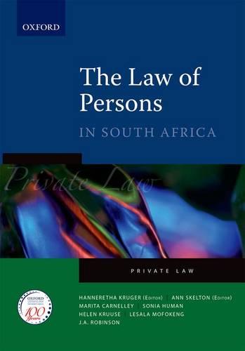 The Law of Persons in South Africa (Paperback)