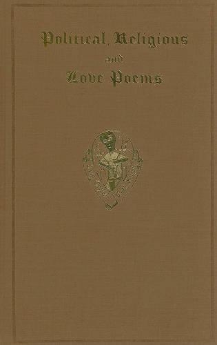 Political, Religious and Love Poems, from Lambeth MS. 306 and other sources - Early English Text Society Original Series 15 (Hardback)