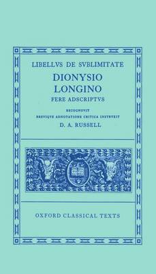Longinus Libellus de Sublimitate - Oxford Classical Texts (Hardback)