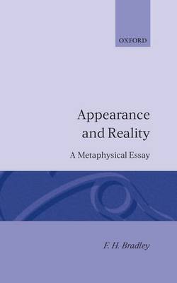 Appearance and Reality (Hardback)