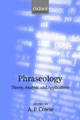 Phraseology by A. P. Cowie | Waterstones