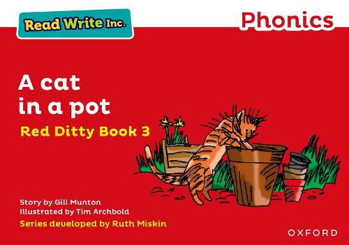 Read Write Inc. Phonics: A Cat in a Pot (Red Ditty Book 3) by Gill ...