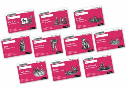 Read Write Inc. Phonics: Black and White Red Ditty Books Mixed Pack of 10 - Read Write Inc. Phonics