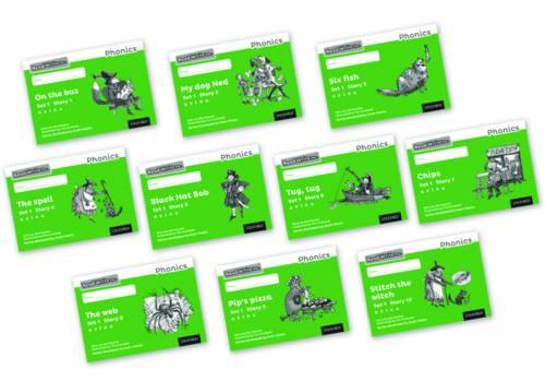 Read Write Inc. Phonics: Black and White Green Set 1 Storybooks Mixed Pack of 10 - Read Write Inc. Phonics