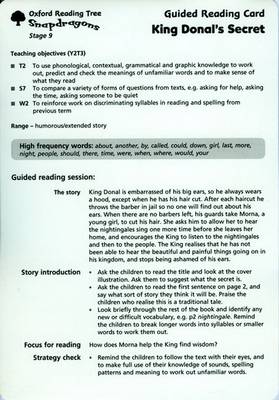Oxford Reading Tree: Stage 9: Snapdragons: Guided Reading Cards (6 Per Pack)