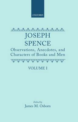Observations, Anecdotes and Characters of Books of Man Collected from Conversations: Volume I (Hardback)