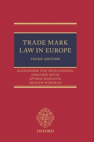 Trade Mark Law in Europe 3e (Hardback)