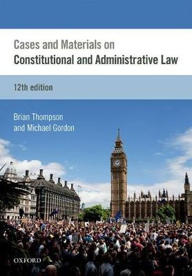 Cases & Materials on Constitutional & Administrative Law (Paperback)