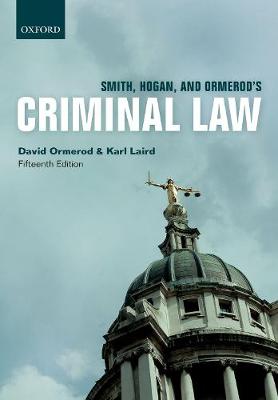 Smith, Hogan, & Ormerod's Criminal Law (Paperback)