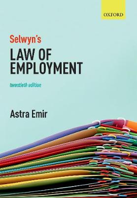 Selwyn S Law Of Employment By Astra Emir Waterstones