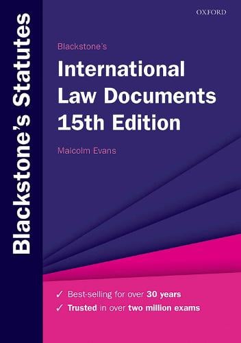 Blackstone's International Law Documents - Blackstone's Statute Series (Paperback)