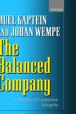Cover The Balanced Company: A Theory of Corporate Integrity