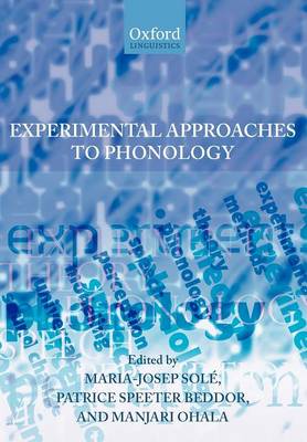 Experimental Approaches to Phonology (Paperback)