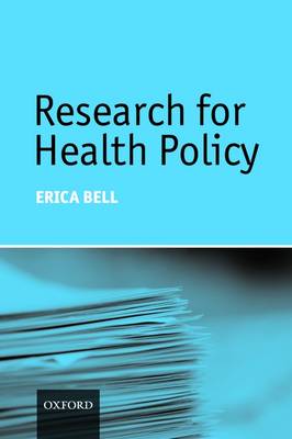 Research for Health Policy (Paperback)
