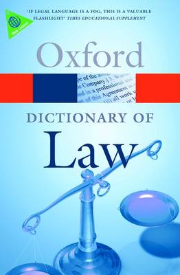 A Dictionary of Law - Oxford Paperback Reference (Paperback)