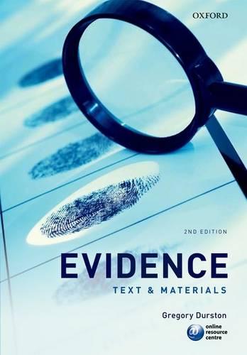Evidence: Text & Materials (Paperback)
