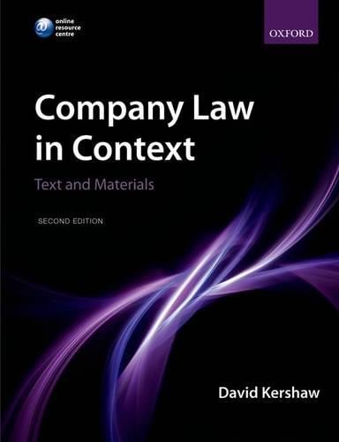 Company Law in Context: Text and materials (Paperback)