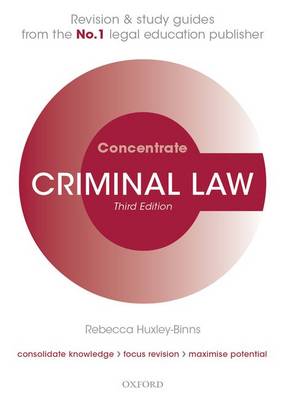 Criminal Law Concentrate: Law Revision and Study Guide - Concentrate (Paperback)