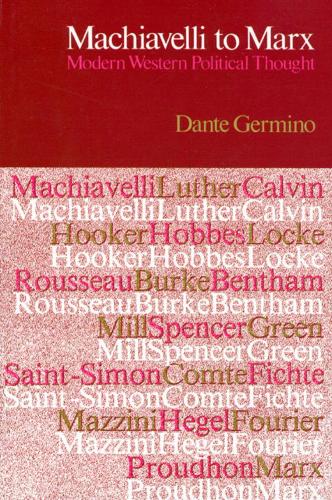 Machiavelli to Marx (Paperback)