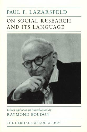 On Social Research and Its Language - Heritage of Sociology Series (Paperback)