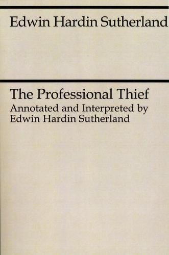 The Professional Thief (Paperback)