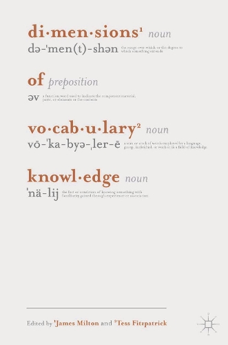 Dimensions of Vocabulary Knowledge (Paperback)