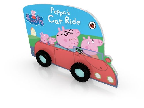 peppa pig red car