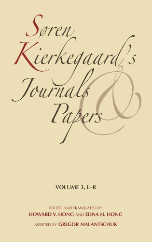Soren Kierkegaard's Journals and Papers, Volume 3: L-R (Hardback)