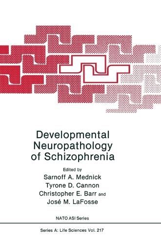 Developmental Neuropathology of Schizophrenia 1989: Proceedings - NATO Science Series A: Life Sciences v. 217 (Hardback)