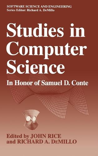 Studies in Computer Science: Proceedings of a Conference Held in West Lafayette, Indiana, November 1-3, 1989 - Software Science & Engineering (Hardback)
