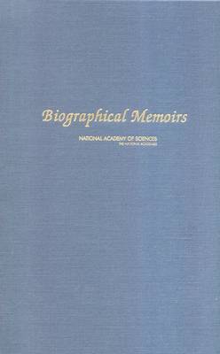 Biographical Memoirs: Volume 84 (Hardback)