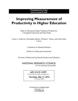 Improving Measurement of Productivity in Higher Education (Paperback)