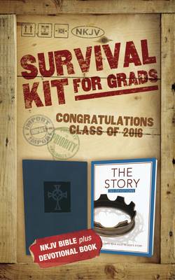 NKJV, 2016 Survival Kit for Grads, Purple, Red Letter Edition: NKJV Bible plus Devotional Book, The Story Devotional (Hardback)