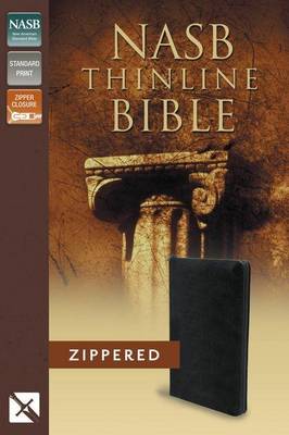 NASB, Thinline Zippered Collection Bible, Bonded Leather, Black, Red Letter Edition (Leather / fine binding)