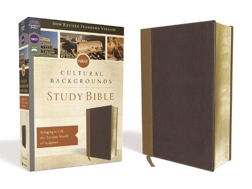 NRSV, Cultural Backgrounds Study Bible, Leathersoft, Tan/Brown, Comfort Print: Bringing to Life the Ancient World of Scripture (Leather / fine binding)