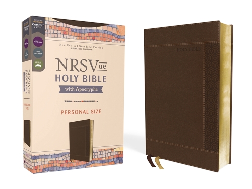 Zondervan NRSVue, Holy Bible with Apocrypha, Personal Size, Leathersoft, Brown, Comfort Print