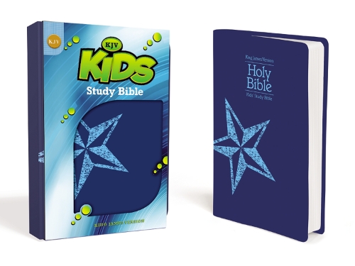 KJV, Kids Study Bible, Leathersoft, Blue (Leather / fine binding)