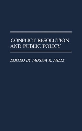 Conflict Resolution and Public Policy (Hardback)
